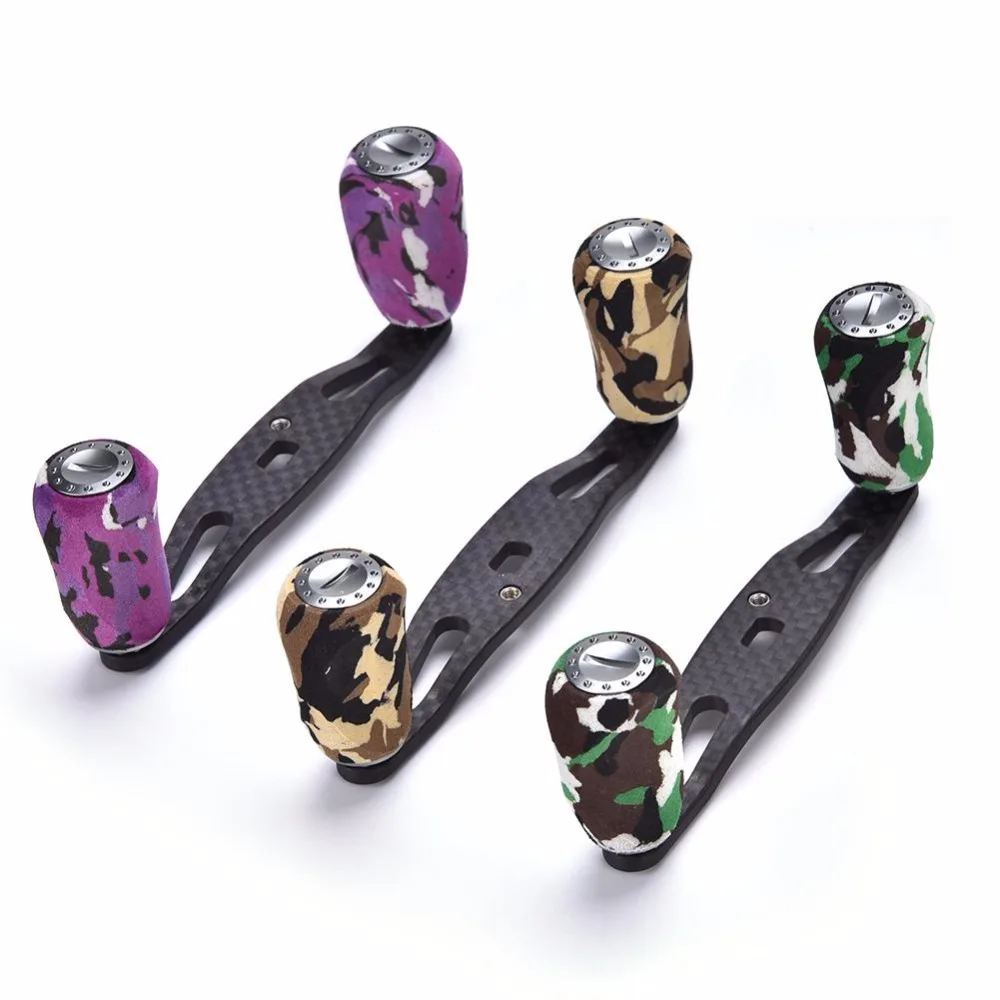 Carbon Fiber Fishing Reel Handle EVA Knob Carp Fishing Reel Handle For
