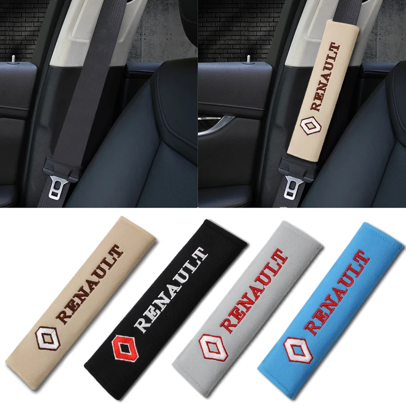 Чехол для ремня безопасности Renault Megane 2 Duster Logan Captur Clio Laguna 3 Fluence 4 шт. хлопковые