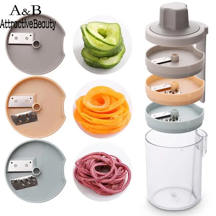 

Multi-functional Kitchen Tools Detachable 3 in 1 Rotary Planing Silk Machine