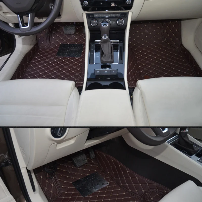 leather car floor mat for skoda superb b5 b6 b8 1 2 3 2001 2002 2003 2004 2005 2006 2007 2008 2009 2010 2011 2012-2020 | Автомобили и
