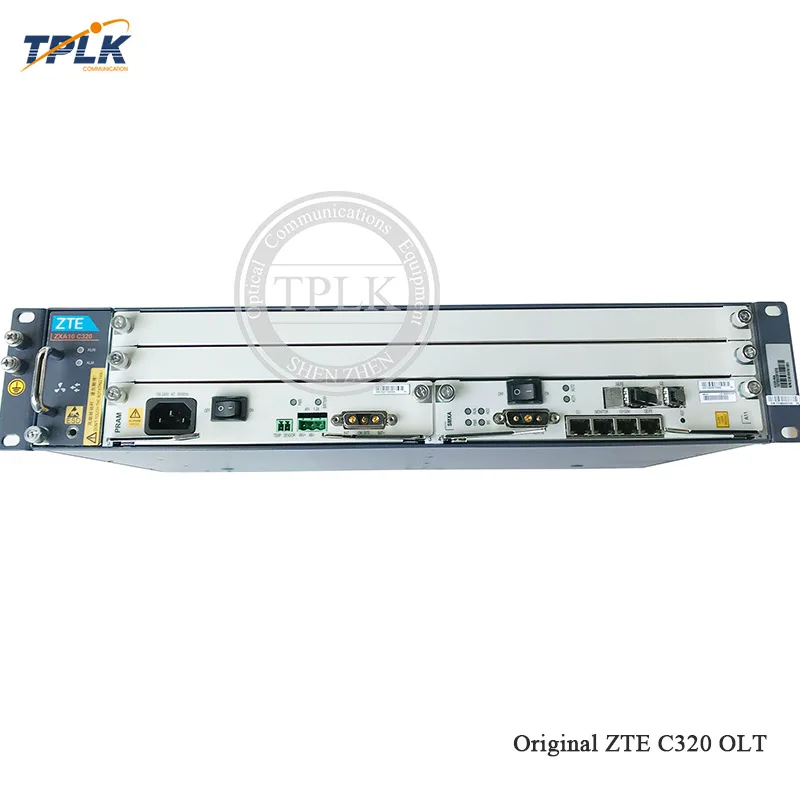 Оригинальный мини корпус C320 OLT GPON EPON с 10GE SMXA/3 картами * 1 шт. + источник питания для