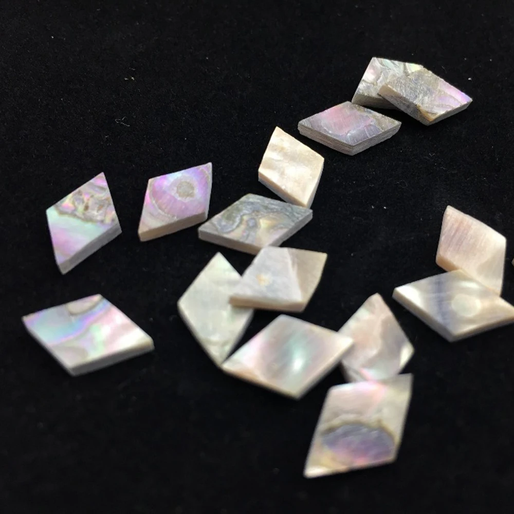 50pcs Colourful Abalone Inlay Material Abalone Guitar Dots11mm*7mm