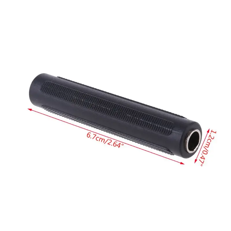 

6.35mm Stereo Plug Adaptor Audio Coupler Cable Joiner Female To Female Adapter Connector
