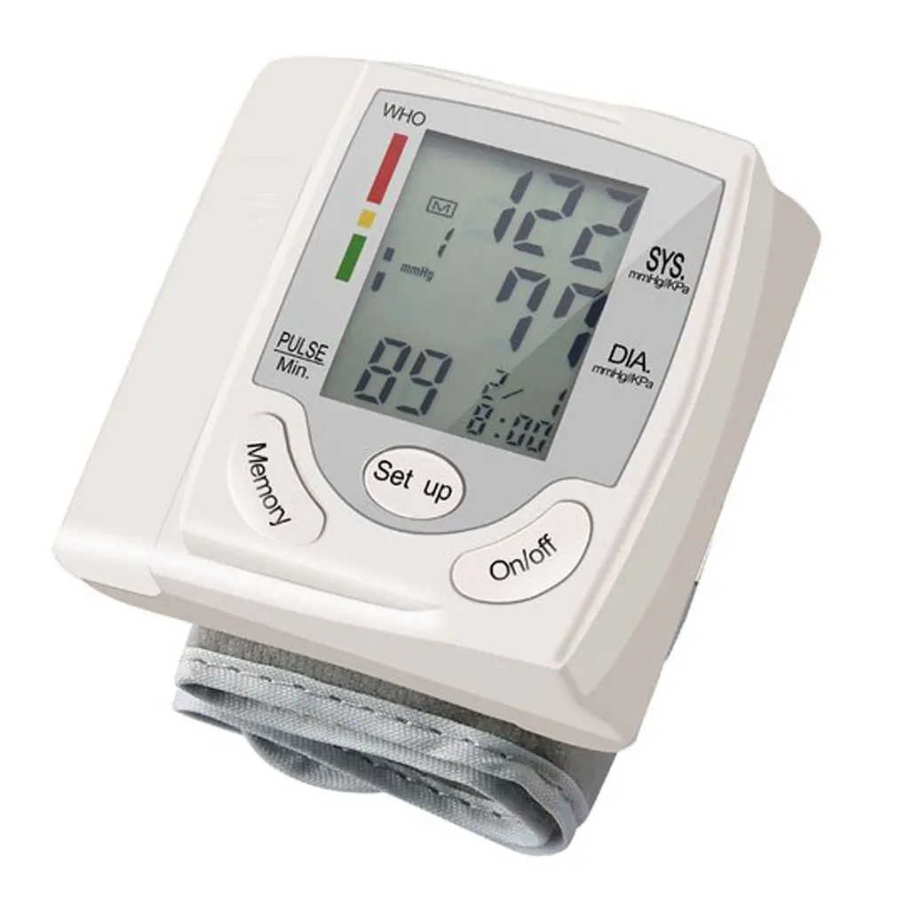 Sphygmomanometer Automatic Digital LCD Display Wrist Monitor Heart Beat Rate Pulse Meter Measure Blood Pressure Monitor Blood Pressure Meter