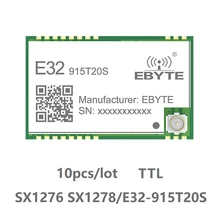 10 шт./лот E32-915T20S IPEX LoRa модуль 915 МГц SX1276 SX1278 Беспроводной RF SMD трансивер дальнего радиуса действия ttl 915 МГц IoT радио