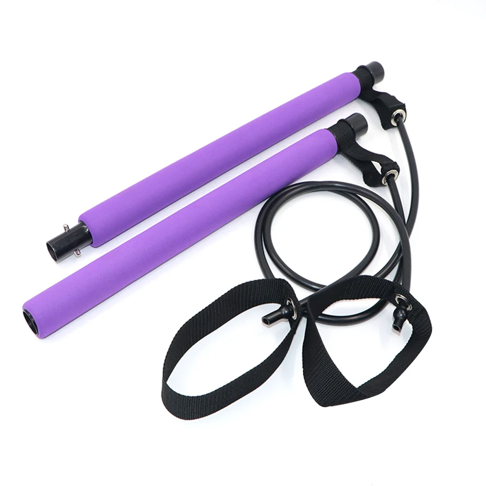 Purple Многофункциональный Пилатес стержень груди расширения фитнес-ремень стержень брюшной сопротивление Съемник THJ99 - Цвет: Purple