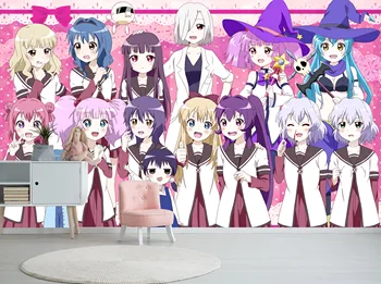 

[Self-Adhesive] 3D Yuruyuri 906 Japan Anime Wall Paper mural Wall Print Decal Wall Murals Belly