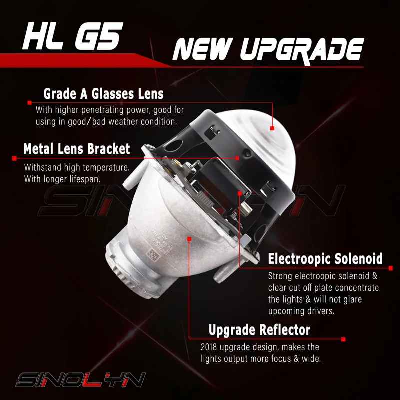 Линзы для фар Sinolyn Hella 3R G5 3 0 HID Биксеноновые линзы проектора сменные Автомобильные