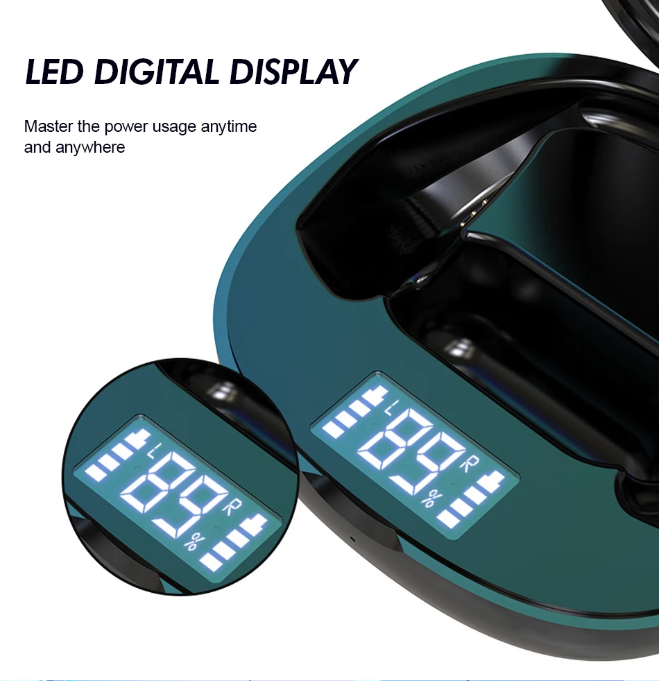 Jellico TWS Bluetooth наушники, наушники, беспроводные Bluetooth 5,0, стерео спортивные наушники, 3D стерео звук, наушники с микрофоном