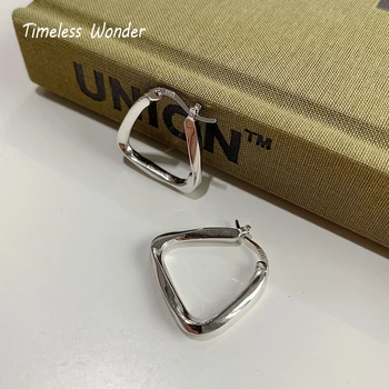 

Timeless Wonder 925 Sterling Silver Geo Twist Drop Earrings Women Jewelry Party Punk Top Gothic Boho Trendy Designer Fancy 5356