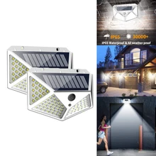 

100 LEDs 3 Modes 270° Outdoor Solar Light PIR Motion Sensor Waterproof IP65 Solar Daylight Street Light for Garden Decoration