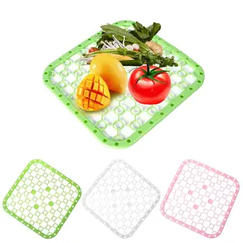 

Multifunction Silicone Table Placemat Vegetables Dishes Sink Drying Rack Draining Board Mat Big Grids Kitchen Insulation Pad