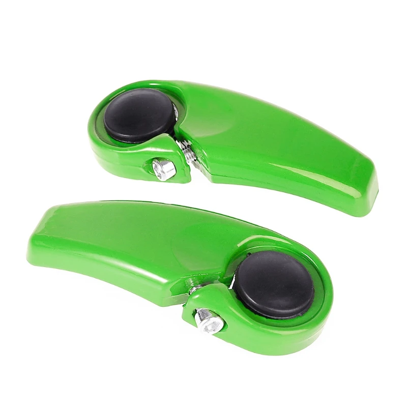Зеленый Non Slip Aluminum Alloy Bicycle Bar End Handlebar Parts MTB Mountain Bike Supply - Цвет: Зеленый