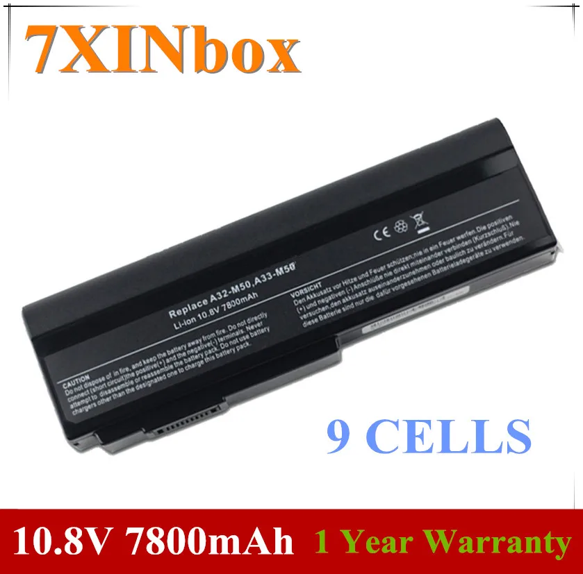 7XINbox Laptop Battery A32-M50 A33-M50 A32-N61 A32-N51 For Asus M60 M60V M60J N61J N61Ja N53JF N61Vn N61w N61Vg N61Jv N53S N53 | Компьютеры