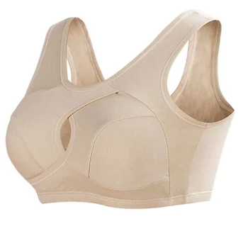 

Women Fitness Bra Padded Push Up Bra Female Solid Color Comfortable Without Steel Bra