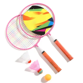 

Balls Indoor Outdoor Anti Slip Handle Educational Toy Beach Funny With Rackets Kids Badminton Set Sport Game Portable Gift