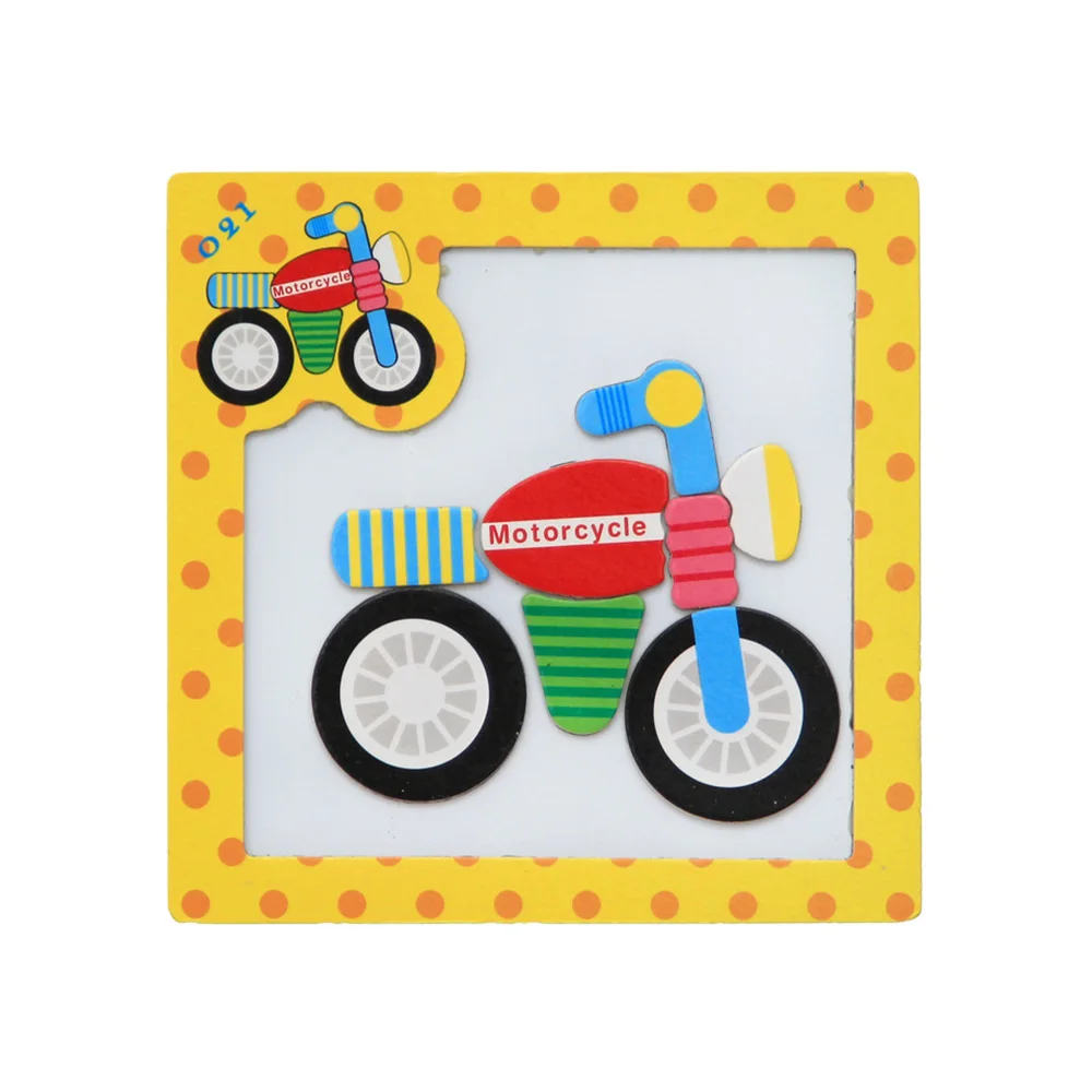 

3D Magnetic Puzzle Jigsaw Wooden Toys Cartoon Puzzles Tangram Kids for Children Cartoon Animal/Traffic Puzzles Educational toys