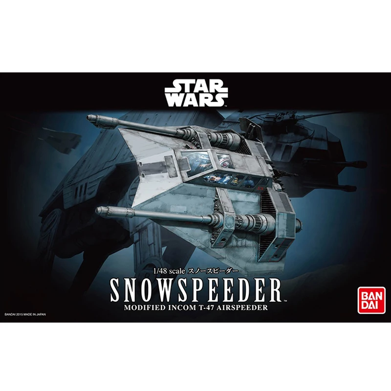 

Original Bandai Star Wars Rise of the Skywalker 1/48 SNOW SPEEDER Assembly Action Figure Brinquedos Model Dolls
