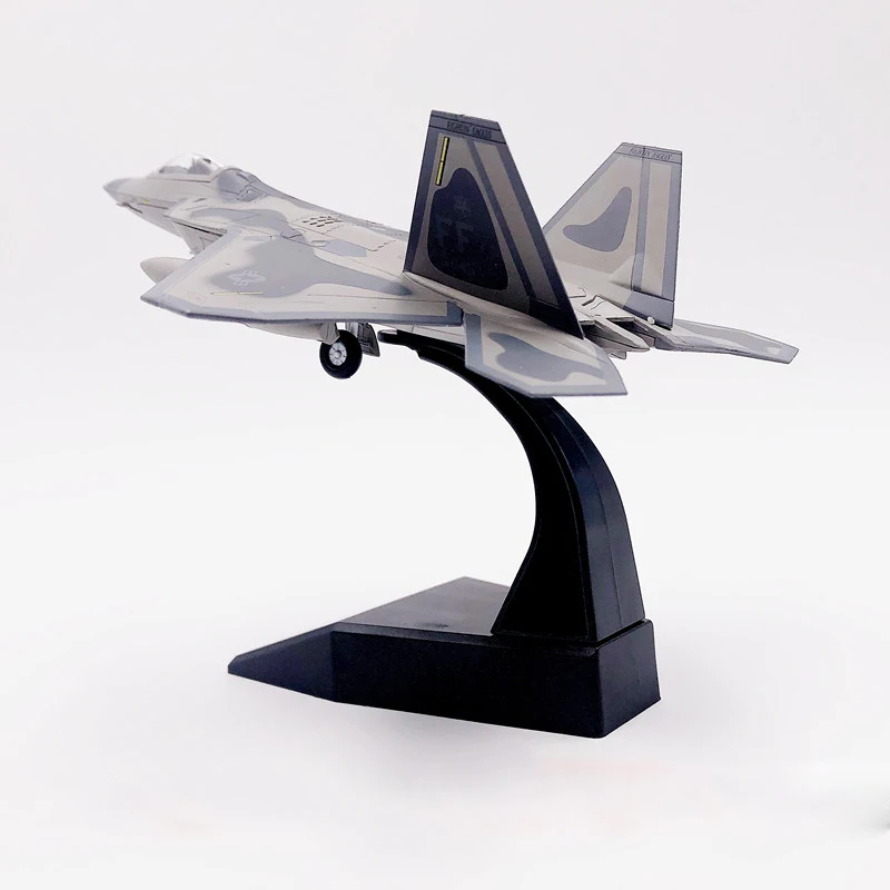 1/100 США военный F22 Raptor F-22 Stealth истребитель самолет модель сплав моделирование готовая Коллекция украшения