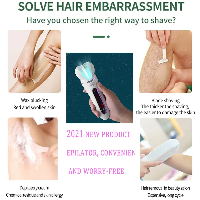 Épilateur électrique Kemei 7936 pour femme, visage et corps, rechargeable, pour l'épilation du visage et du corps, y compris les jambes._voghion.com