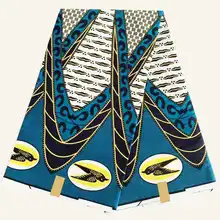 Анкара воск блок ткань африканская ткань для платья воск печать хлопок парча ткань текстиль 6 ярдов Дашики ткань