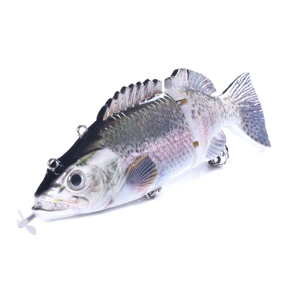 Segmentos de Natação Wobblers para 4 Robótico Elétrico Natação Pesca Iscas Usb Recarregável Piscando Led Luz Isca 11 Robótico elétrico natação pesca iscas pesca usb