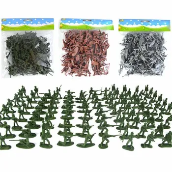 

100 Pcs Mini Soldiers Model Playset Military Army Men Action Figures Toys