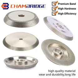 45°/60° 78/85/125mm meule diamantée électrolytique meule disque meuleuse en acier au tungstène fraise polissage outil rotatif 