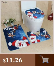 Zeegle 3pcs Bathroom Mat Set Anti-slip Bathroom Floor Mats Lid Toilet Cover Microfiber Bath Mat Bathroom Rug and Toilet Mat Sets