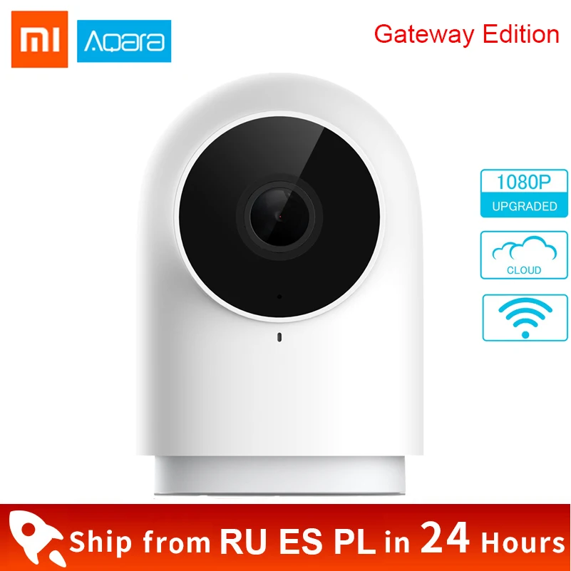 Original Xiaomi Aqara Smart Camera 1080P G2 Gateway Zigbee Linkage G2H Camera Wifi Webcam Cloud Security IP Camera Mi home