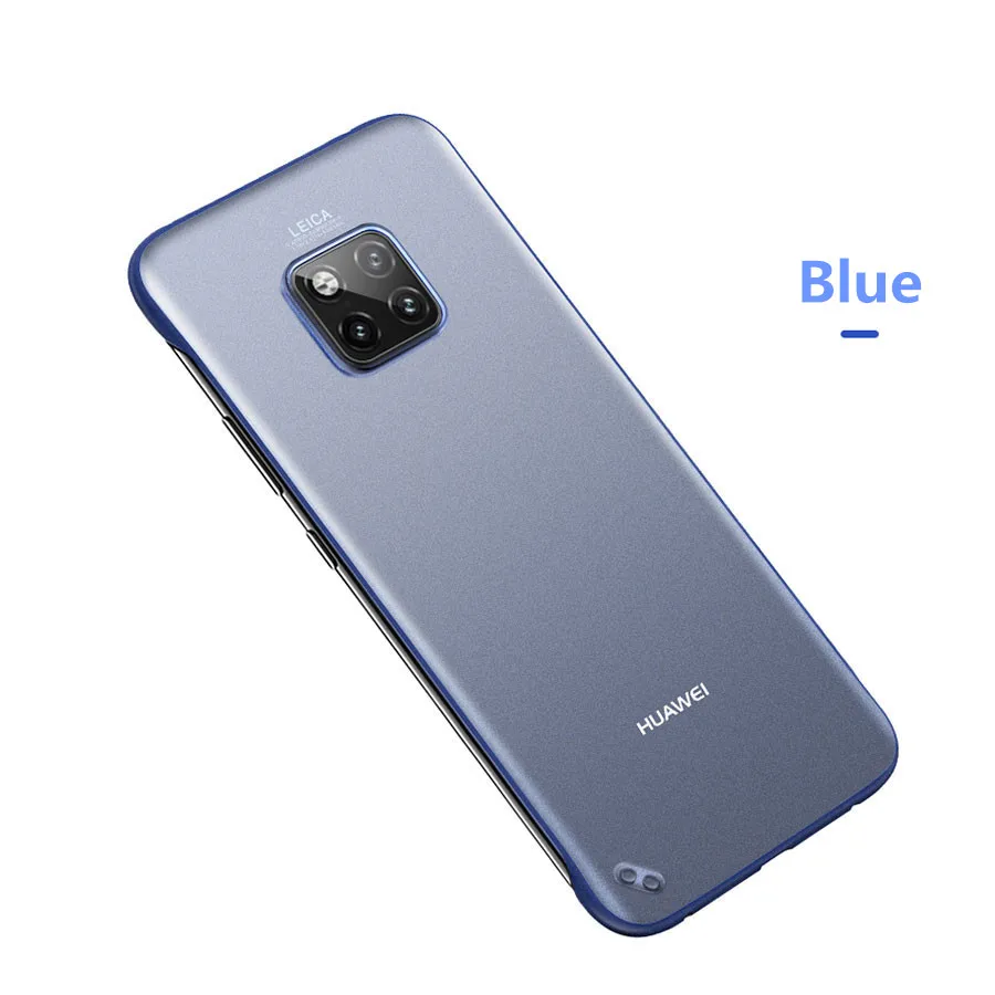 Тонкие прозрачные матовые Чехлы для huawei Коврики 30 20 Pro Чехол P20 P30 Lite Nova 5 5i 4 Honor 20 Pro 8X 9X Y7 Y9 жесткий чехол из поликарбоната