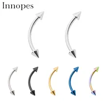 Innopes украшение для пирсинга пупка из нержавеющей стали Ушная шпилька в плену кольцо в нос губы бровей ушной хрящ украшение-серьга для тела
