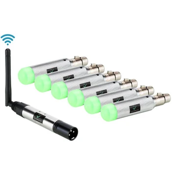 

Build-In Battery Power Dmx512 Wireless 2.4 GISM Receiver Transmitter For Dmx Light DJ Stage Effect Light