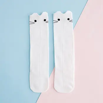 

1 Pair Cute Cartoon Baby Socks Soft Comfortable Cotton Socks Anti-slip Knee Socks Girl Boy Toddlers Thick Warm Winter Socks 0-3Y