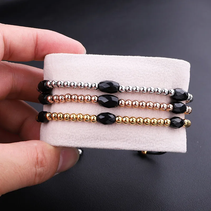Men women Jewelry Bracelet Natural Stone Stainless Steel Beads Friendship Bracelet Gift - Image 6