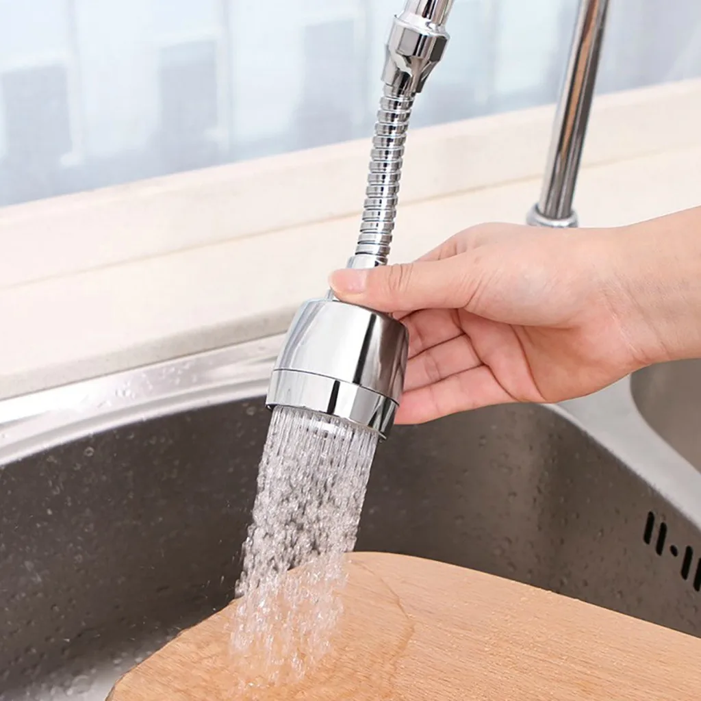 

4pcs Flexible Faucet Sprayer Turbo Flex 360 Sink Faucet Sprayer Jet Long hose faucet nozzle water saving device