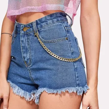 

Jaycosin Women Punk Pant Chain Belt Female Hip Hop Tassel Trousers Silver Gold Chain For Pants Woman Cool Metal Chains On Jeans