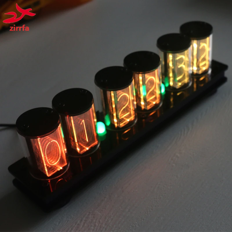 zirrfa 6 Bits RGB Full Color LED Glow Tube Digital Clock Kit Retro Desk Watch 5V Electronic DIY kit|EL Products| - AliExpress