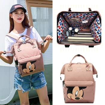 

Disney Diaper Backpack Baby Bag for Mom Wet Bag Fashion Mummy Maternity Diaper Organizer Mickey Carriage Travel Pram Cart Travel