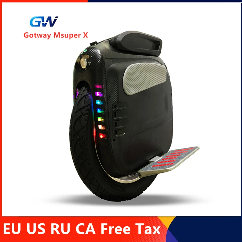 

2019 Gotway Msuper X Self Balance Electric Scooter 2000W Motor 1600WH 160KM Range 19" Tire Unicycle Skateboard Hover Longboard