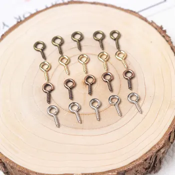 

50pcs 10x1.5mm Small Sheep Eyes Nail Screw Small copper nail Jewelry Accessory Claw Nails Beaded pendant DIY Jewelry Accessories