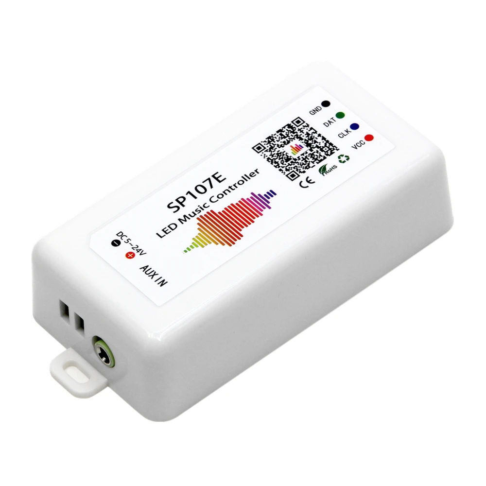 SP107E светодиодный контроллер Bluetooth Pixel IC SPI музыка по телефону приложение для LPD8806 WS2812 SK6812 SK9822 RGBW APA102 полосы DC5-24V