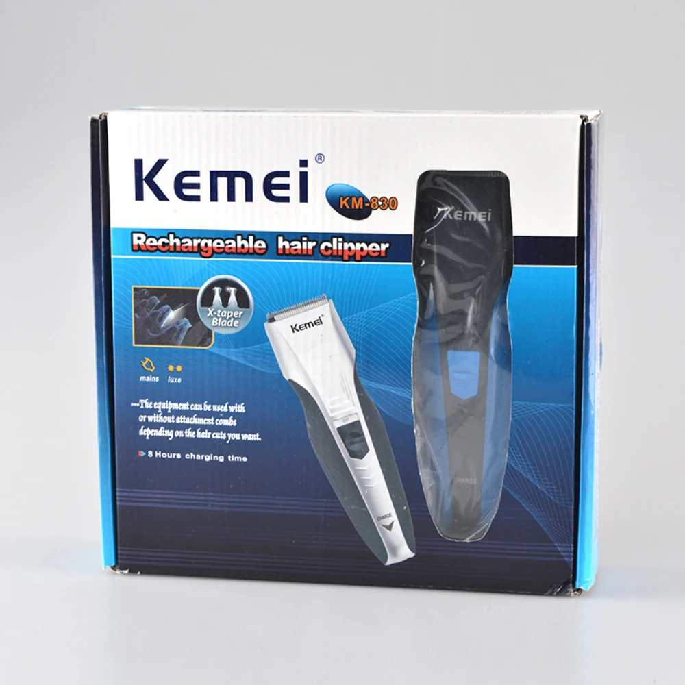 Профессиональная машинка для стрижки волос Kemei мужской триммер с титановыми