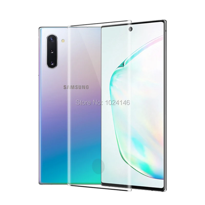 Для samsung Galaxy Note 10 9 8 Note10 S10 S9 S8 Plus 5G ультратонкий 3D 9D изогнутый полный Чехол закаленное защитная стеклянная пленка для экрана