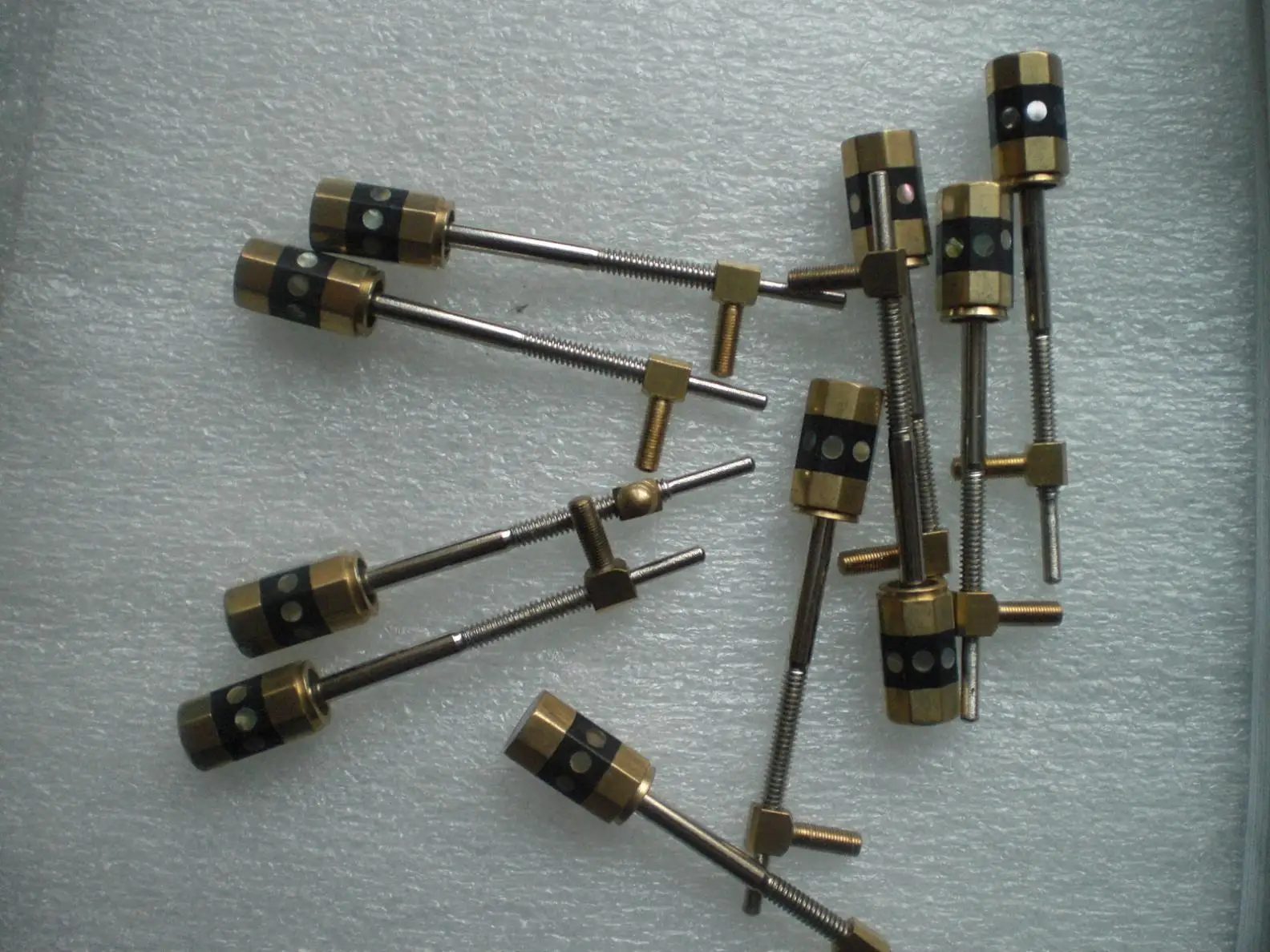 

5 PCs Metal Violin Bow Screw 4/4 B type With Pearl Eyes Fiddle Bows Part