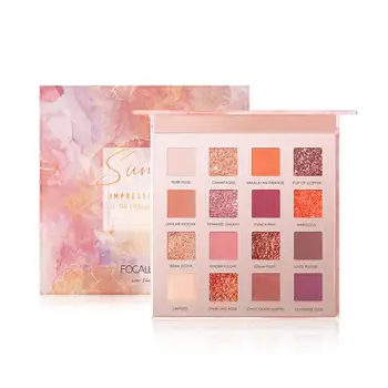 

FOCALLURE16 Colors Long-lasting Waterproof Eye Shadow Natural Eyes Makeup Eyeshadow Palette Cosmetics Glitter Shiny Matte