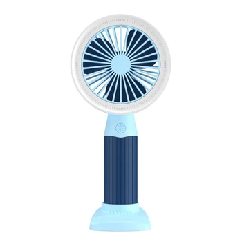 

Handheld Personal Mini Fan USB Rechargeable Portable Fan Color-Contrast Design Cooler Adjustable 3 Speed