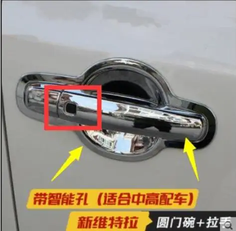 Для Suzuki Vitera раздвижная дверная чаша обшивка для ручки Дверная ручка Защитная паста модификация специальная яркая полоса - Цвет: Лаванда
