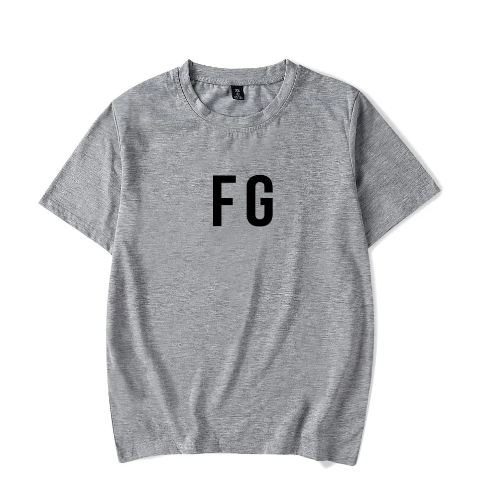 Летняя футболка с надписью FG FRER OF GOD Min Yoon-gi; футболка с короткими рукавами и надписью «SG»; белая хлопковая летняя футболка с круглым воротником - Цвет: TX03