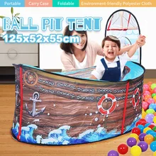 Новая портативная игровая палатка с океанским мячом для игры в бассейн, Детская игровая палатка для дома, для улицы, для игры в Замок принца, игровые палатки для бассейна, игровой домик